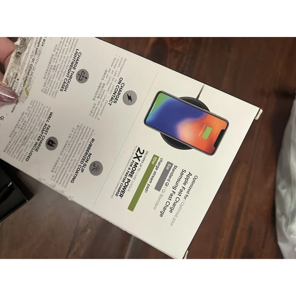 mophie 10w Qi Fast Charge Wireless Charger New